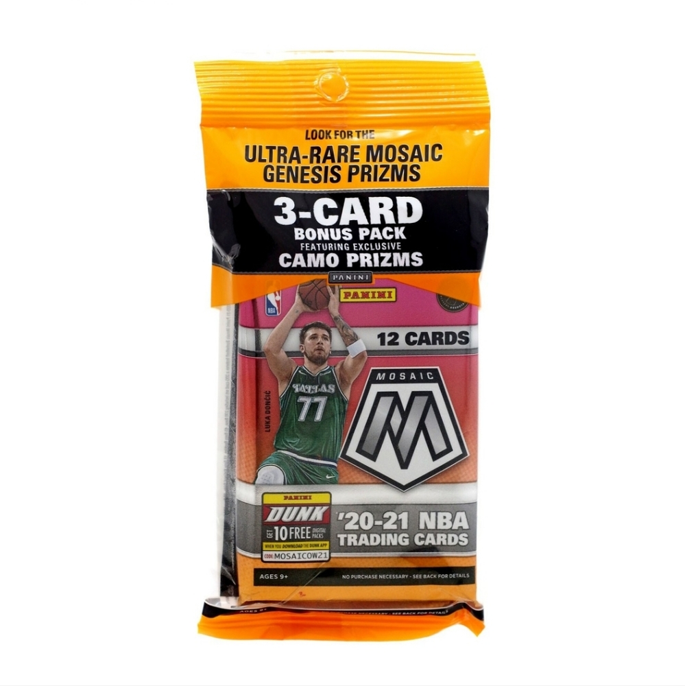 Mosaic NBA CARDS trading 2020 2021 Fat Pack free *Bonus Pack* cards